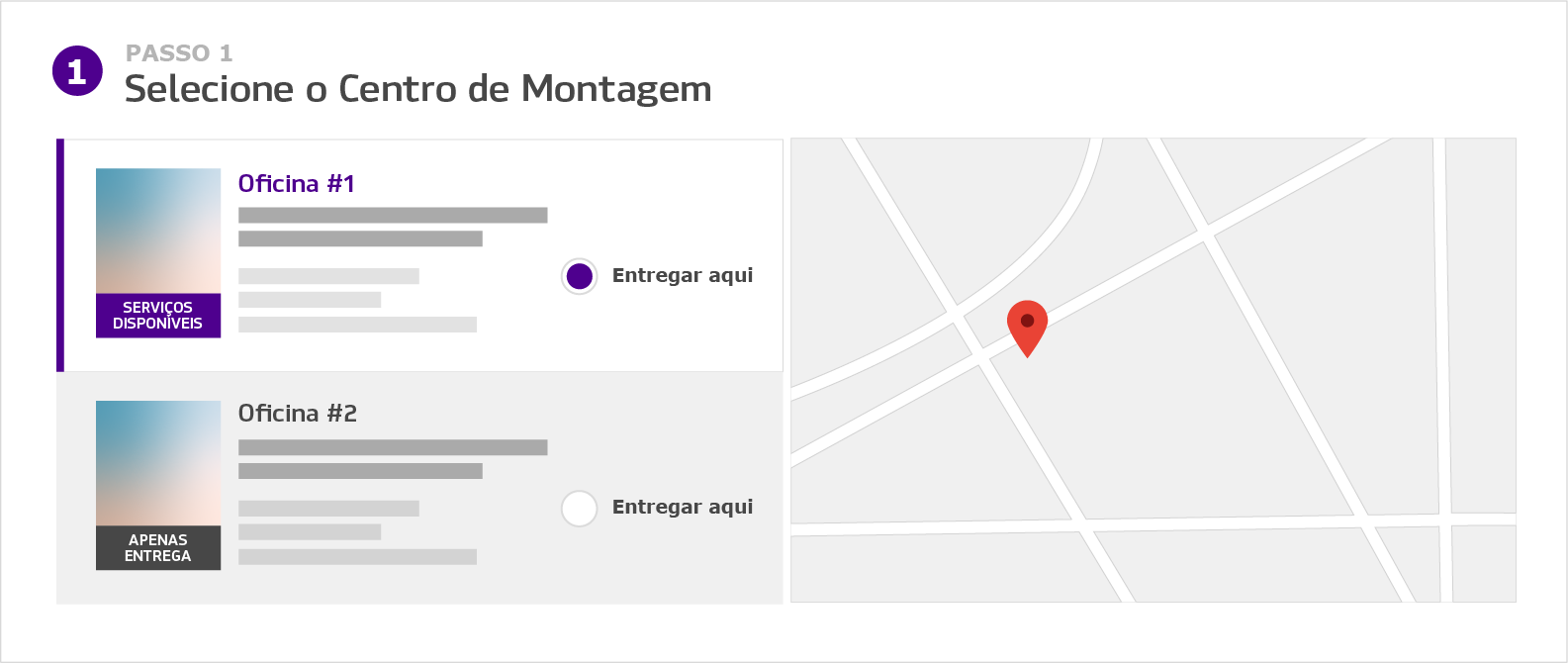 Serviços disponíveis