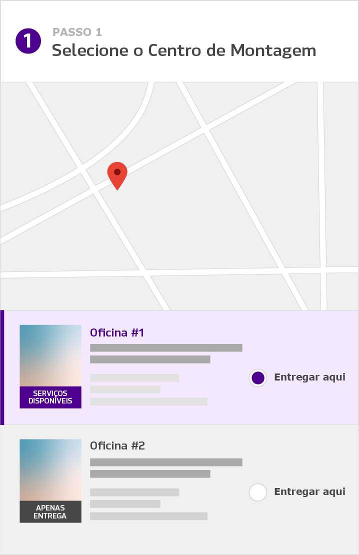 Serviços disponíveis