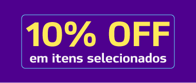 Imagem informando 10% de desconto em itens selecionados