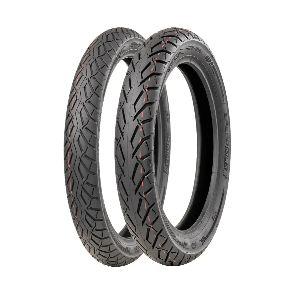 Jogo 2 Pneus Moto Speedmax SPM-M10 2.75-17 47P + 3.00-17 50P TL Mottu Sport