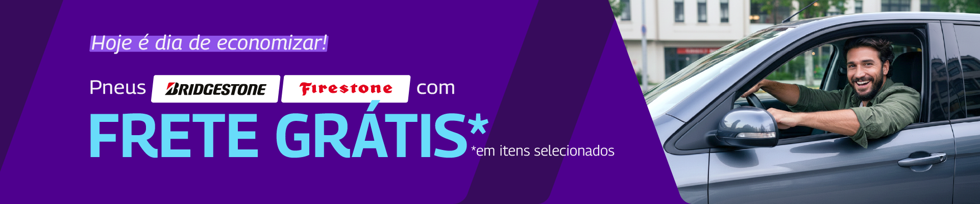 FRETE GRÁTIS BRIDGESTONE E FIRESTONE