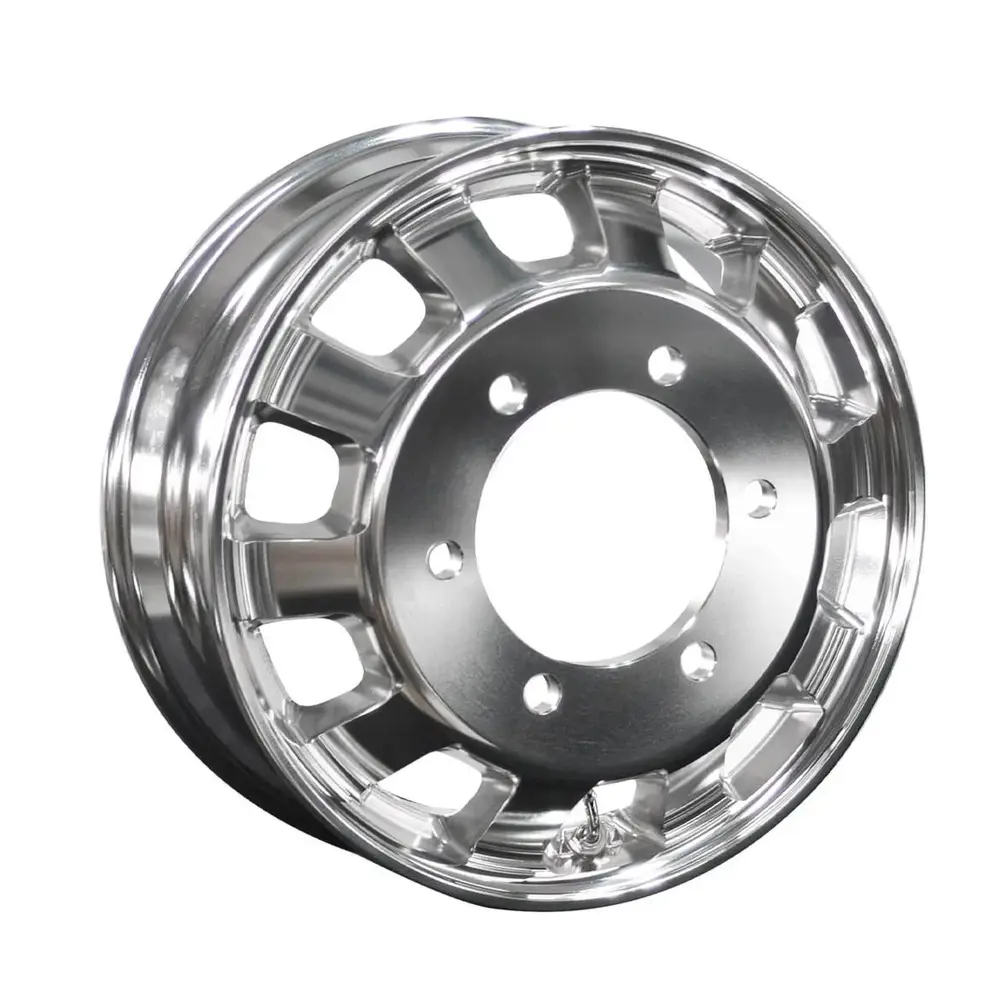 Roda de Alumínio Injetado 17.5X6.00 6 Furos Abrilhantada C1020 Janela Quadrada IVECO Speedmax